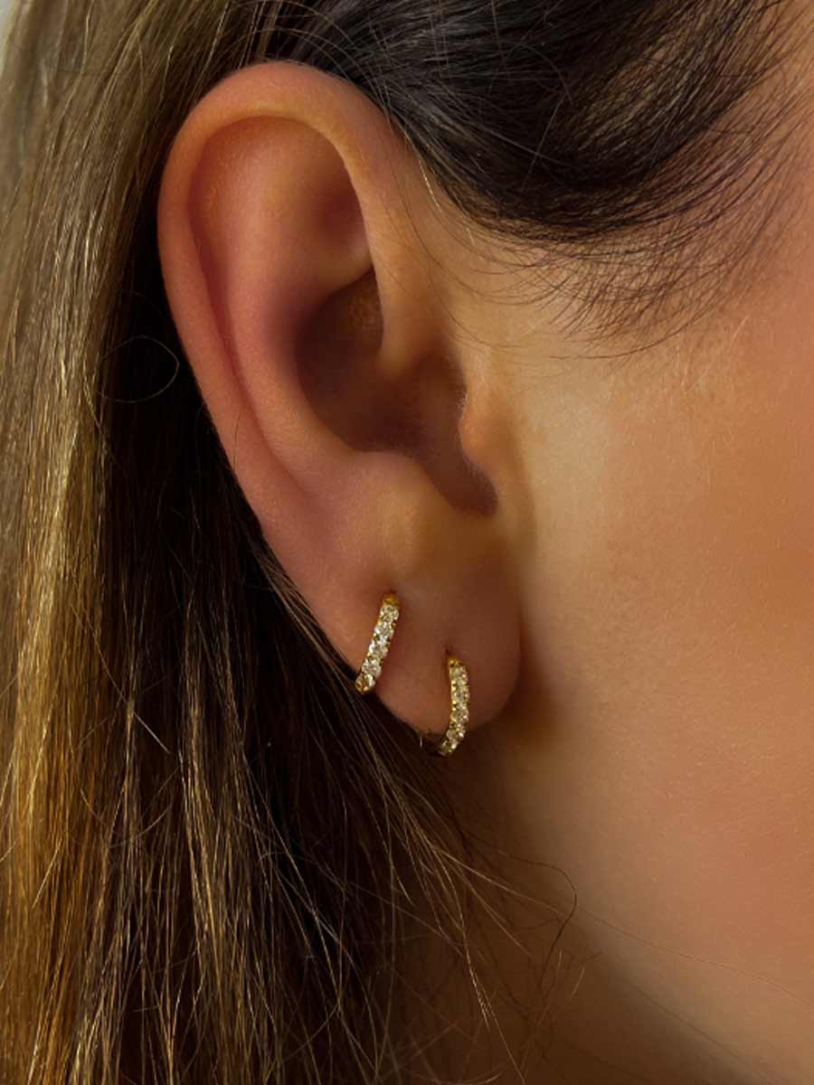 12mm CRYSTALIZED SHINE HOOP SMALL earrings