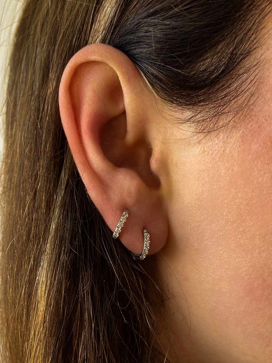 12mm CRYSTALIZED SHINE HOOP SMALL earrings