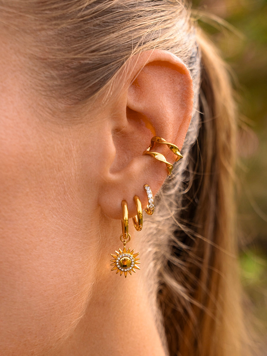 12mm CRYSTALIZED SHINE HOOP SMALL earrings