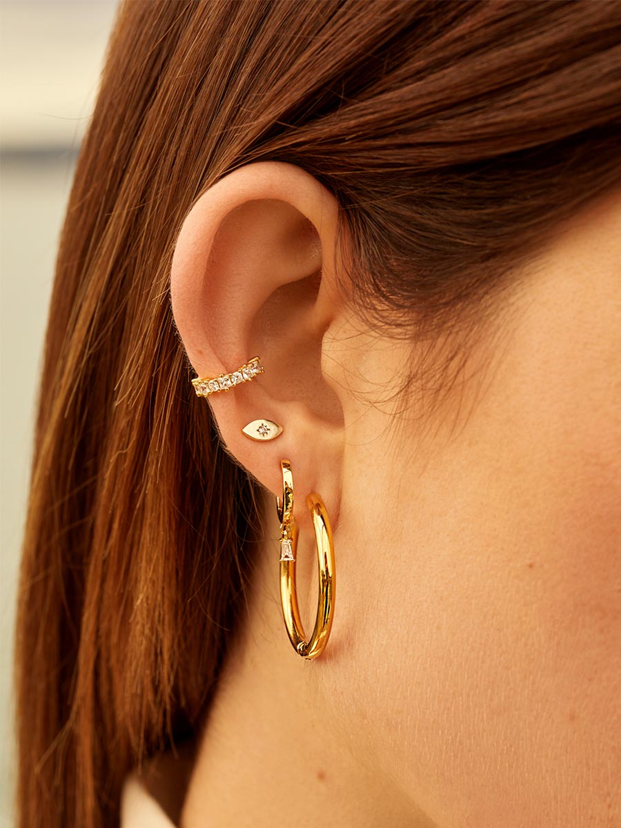 GLOSSY HOOPS EARRINGS