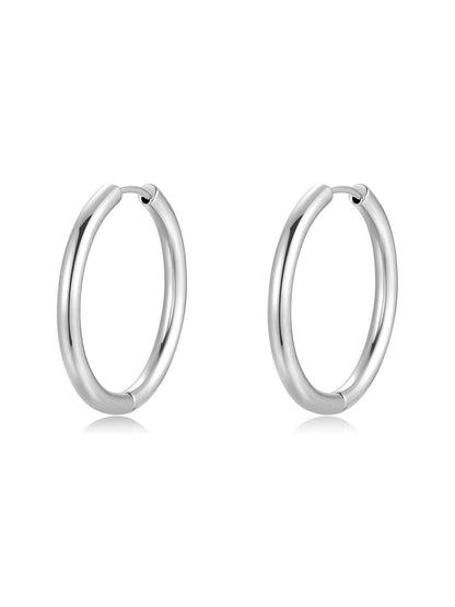 GLOSSY HOOPS EARRINGS