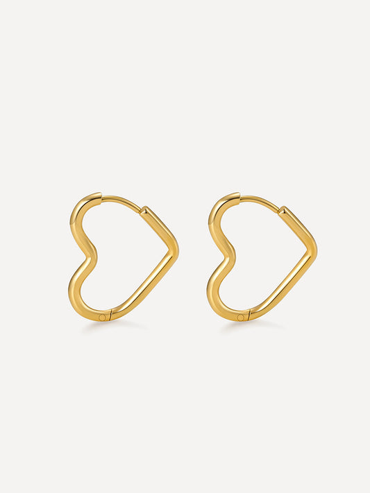 20mm Open My Heart Earrings