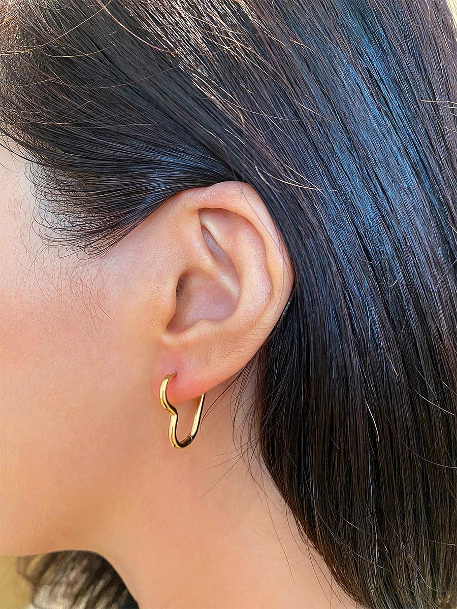20mm Open My Heart Earrings