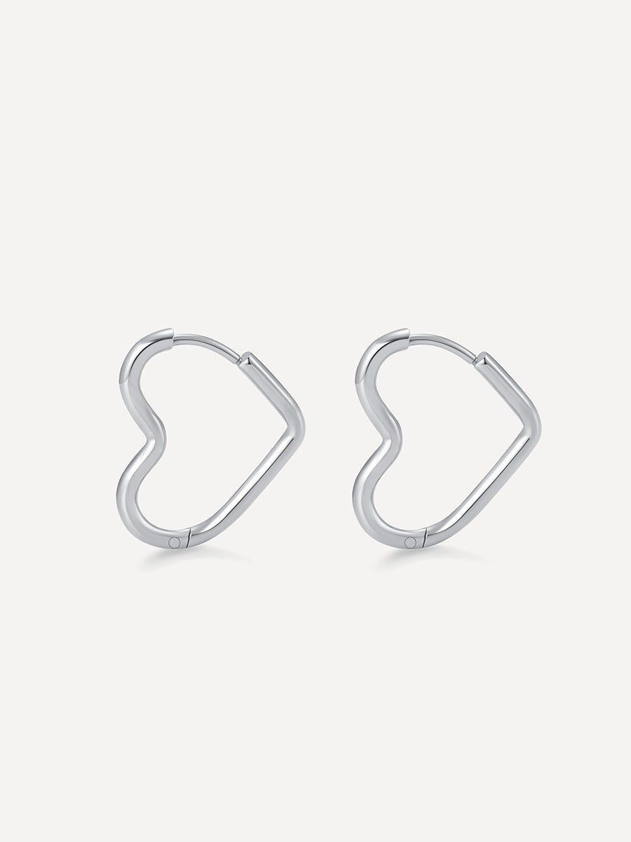20mm Open My Heart Earrings