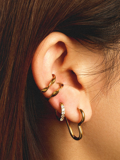 20mm Open My Heart Earrings